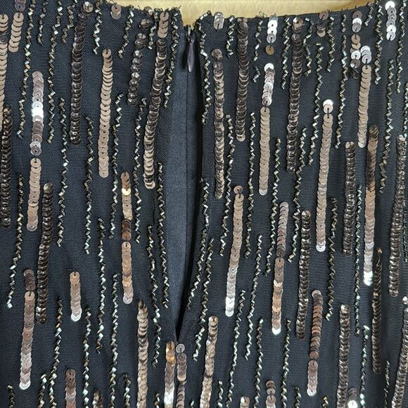 Mac Duggal embellished wrap gown with front slit in midnight size 16 dress - Picture 13 of 15